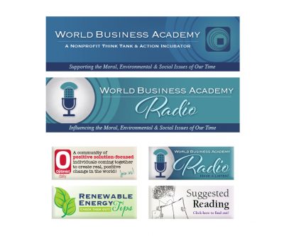 Enewsletter Header and Graphics - World Business Academy - Unscribbled: Web and Graphic Design