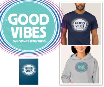 T-shirt Design - Good vibes can change everything